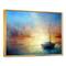Designart - Seascape Pier - Seascape Framed Canvas Art Print
